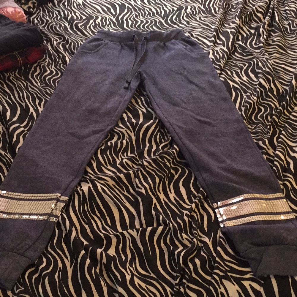 Cute navy blue sweat pants